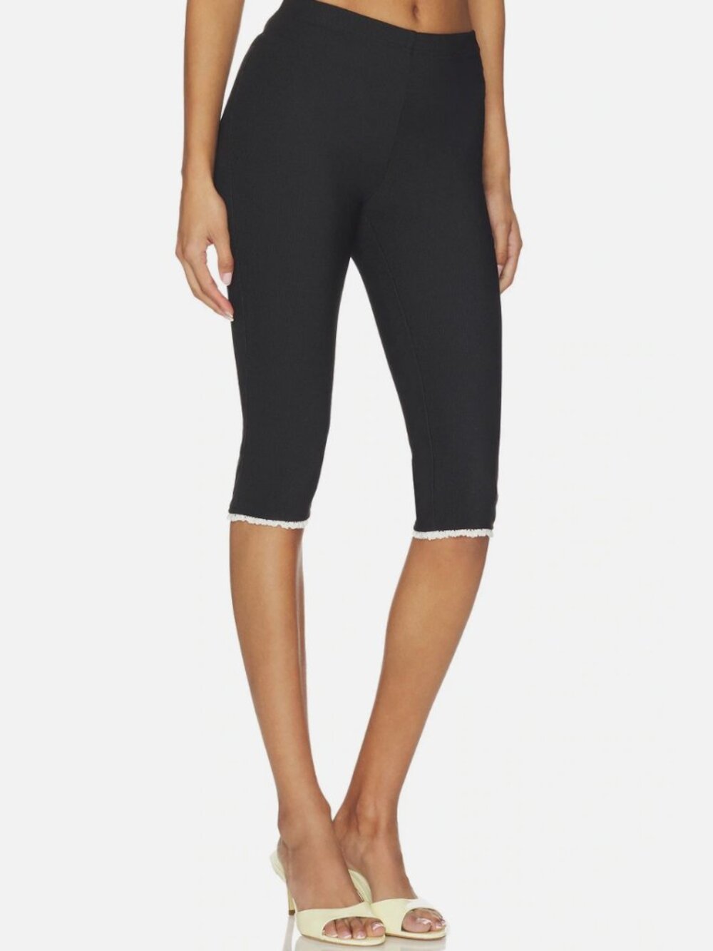 Lisa Says Gah Bea Pedal Pusher Capri Black Womens S